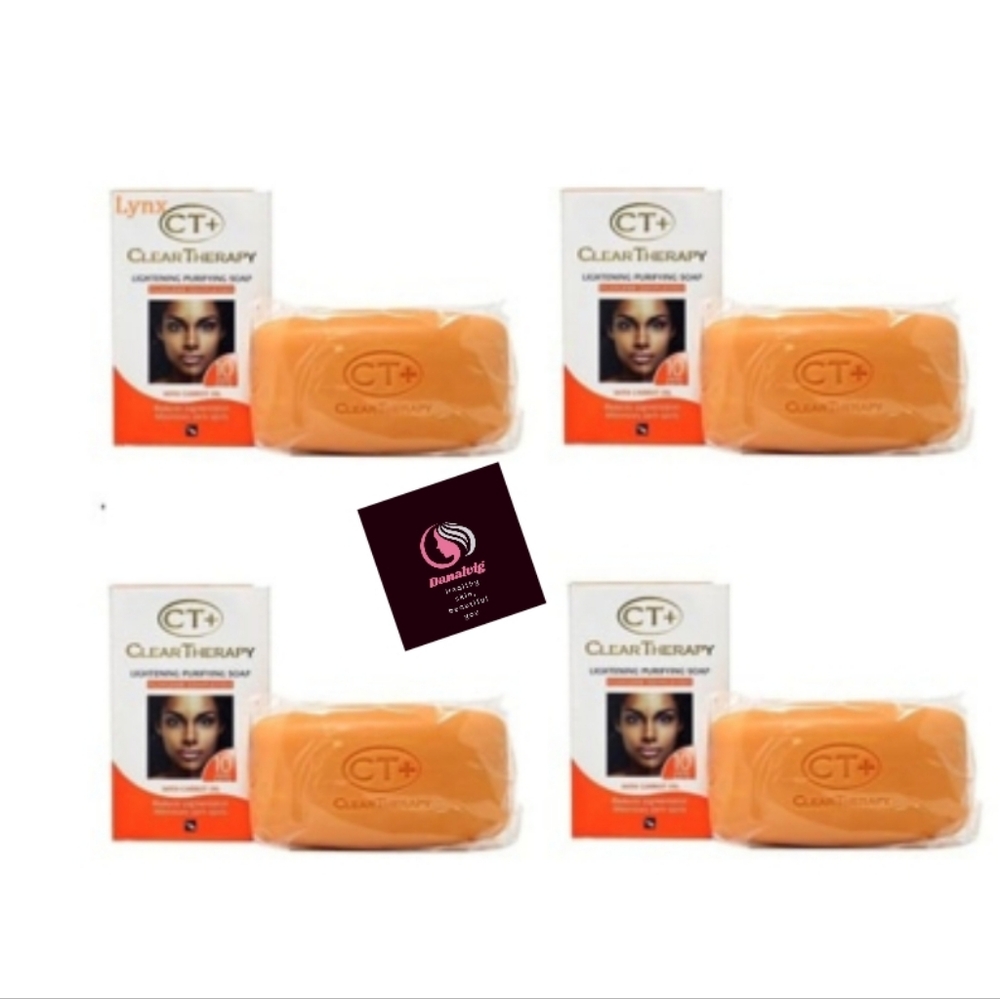 4 PACK CT+ Clear Therapy Carrot Lightening Purifying Soap 175G Free Shipping